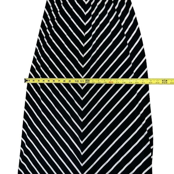 INC INTERNATIONAL CONCEPTS Black Striped Sleeveless Maxi Dress Sz S - Picture 5 of 8